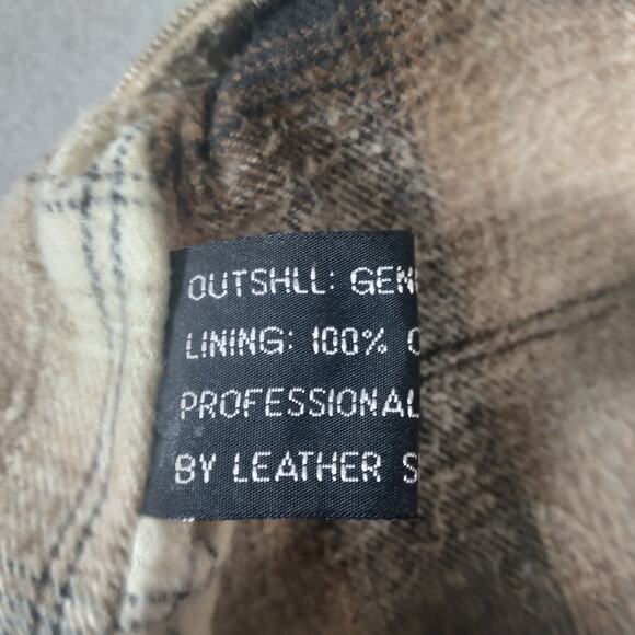 Neutral Territory Vest Men's Medium leather suede flannel Western Waistcoat - Picture 11 of 12